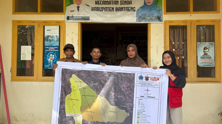Mahasiswa KKN 116 Unhas Susun Peta Administrasi Desa Bonto Tiro Berbasis SIG