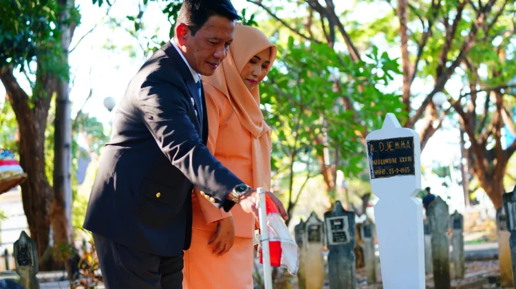 Peringati Hari Pengayoman ke-81, Kemenkum Sulsel Ziarah dan Tabur Bunga