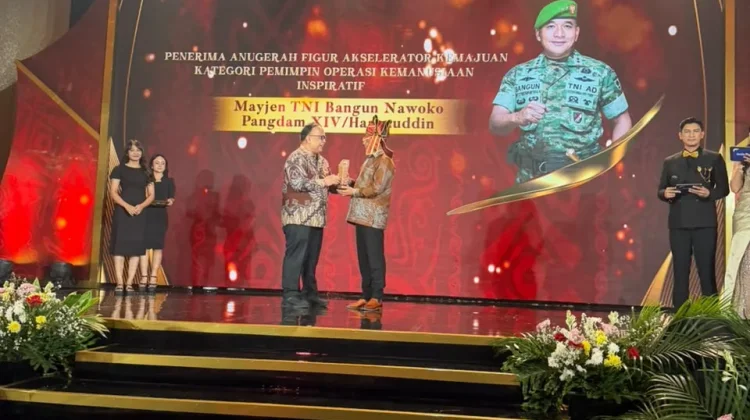 Pangdam XIV/Hasanuddin Raih Detiktimur Awards 2026 sebagai Pemimpin Kemanusiaan