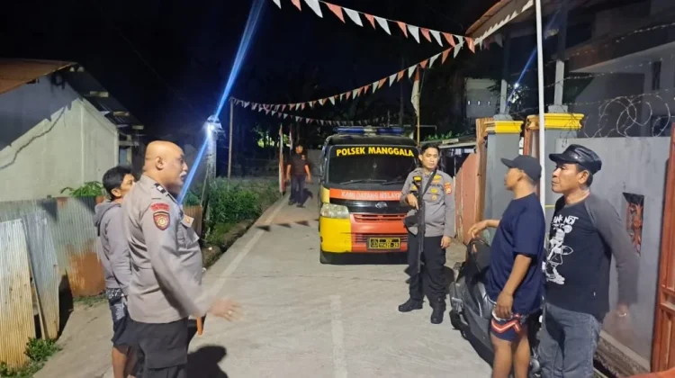 Aparat Polsek Manggala Bubarkan Pesta Minnuman Keras