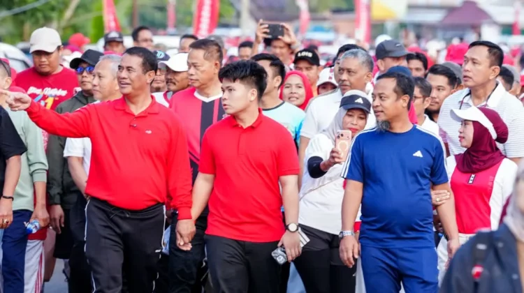 Jalan Sehat Anti Mager Meriahkan Hari Pramuka Ke-65 di Bone