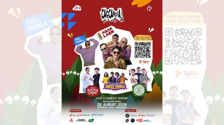 Caccarita Live Show di Makassar Hadirkan Agak Laen dan Ebel Cobra