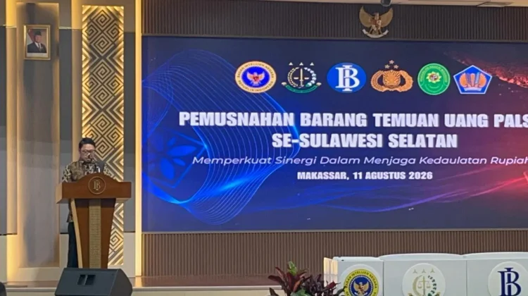 BI dan BOTASUPAL Sulsel Musnahkan 4.144 Lembar Uang Rupiah Palsu