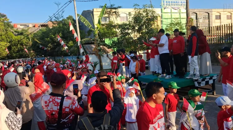 Gerak Jalan Kebangsaan, Ribuan Siswa Madrasah Tanamkan Semangat Nasionalisme