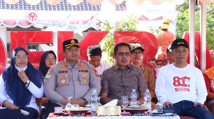 Kapolres Selayar Hadiri dan Kerahkan 57 Personel Amankan Lomba Gerak Jalan Indah