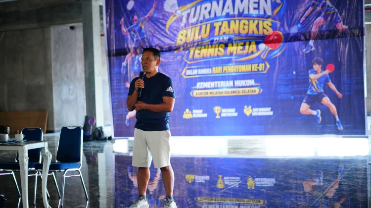 Semarak Hari Pengayoman ke-81, Kemenkum Sulsel Gelar Turnamen Bulu Tangkis