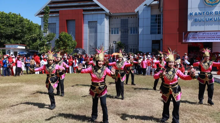 Meriahkan HUT RI, Dharma Wanita Persatuan Bulukumba Gelar Lomba Senam Kreasi