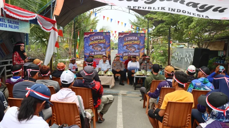 Polres Palopo Semarakkan HUT RI lewat Lomba Mancing bersama Warga