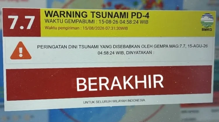 Peringatan Tsunami Berakhir, Bupati dan Kapolres Selayar Imbau Warga Tetap Tenang
