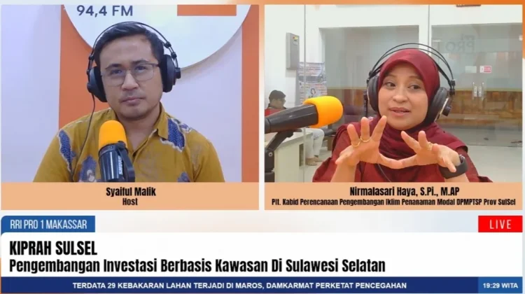 Investasi Sulsel Naik, Lapangan Kerja dan Ekonomi Masyarakat Jadi Sasaran Utama
