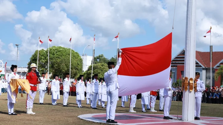 Paskibraka Bulukumba Sukses Kibarkan Sang Merah Putih di Upacara HUT ke-81 RI
