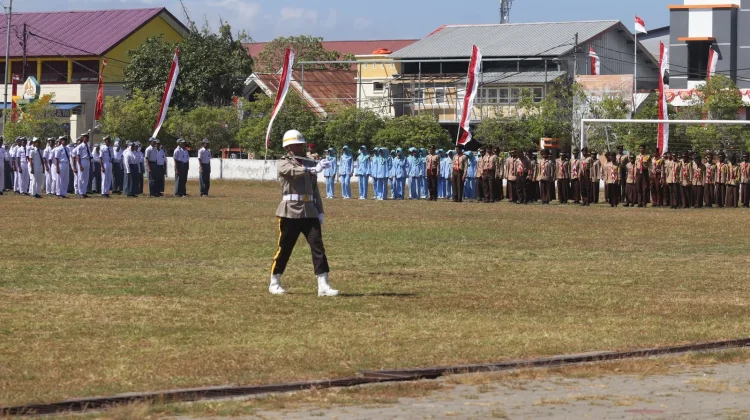 Kasi Propam Polres Selayar Sukses Jadi Komandan Upacara HUT RI ke-81