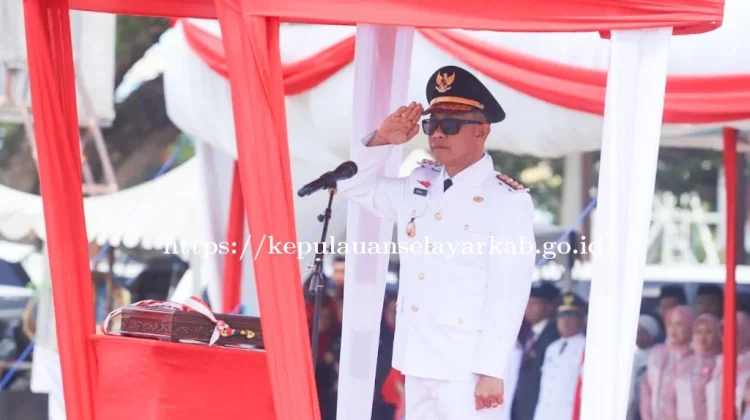 Bupati Natsir Ali Pimpin Upacara HUT ke-81 RI di Selayar