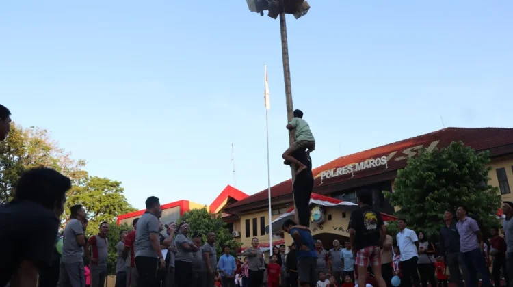Satukan Polri dan Masyarakat, Polres Maros Gelar Pesta Rakyat HUT ke-81 RI