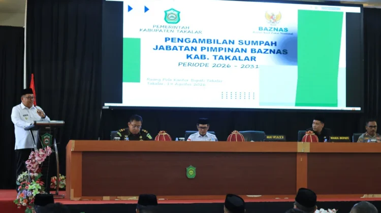 Lima Pimpinan BAZNAS Takalar Periode 2026–2031 Resmi Dilantik
