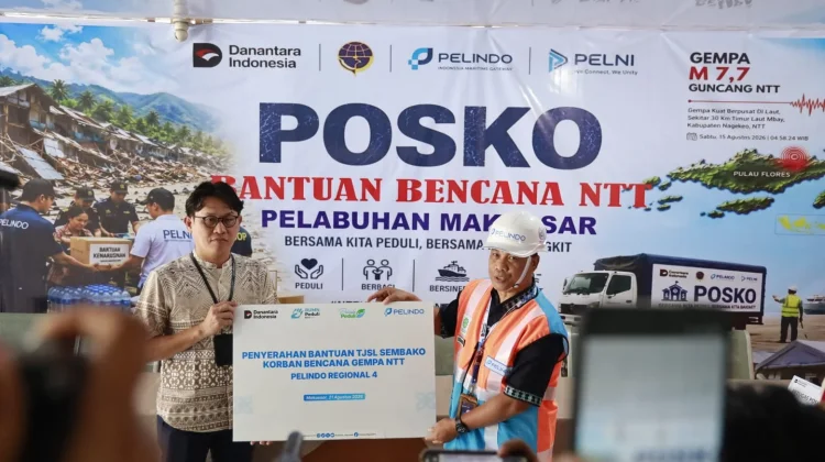 Pelindo–Pelni Kirim Bantuan Gempa NTT lewat Pelabuhan Makassar
