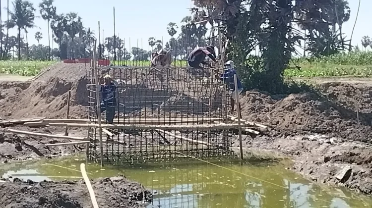 Kodim Gowa Genjot Pembangunan Jembatan Beton Bontonompo
