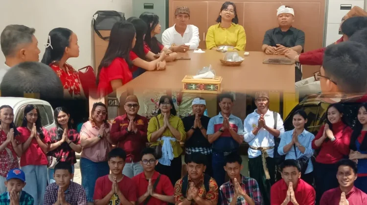 Pembimas Hindu Sambut Pemuda Kristen di Pura, Pesannya Bikin Adem