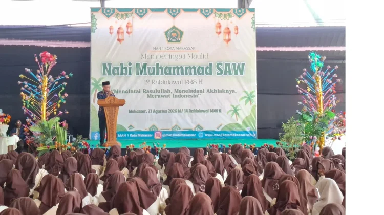 Maulid Nabi di MAN 1 Makassar, Akhlak Jadi Pesan Utama