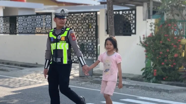 Polres Selayar Tetapkan Jalan Syarif Al Qadri Jadi Kampung Tertib Berlalulintas