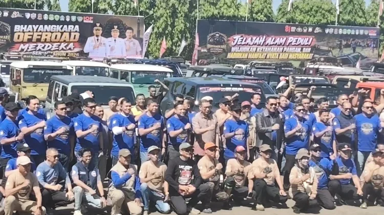 Ratusan Kendaraan Ramaikan Bhayangkara Offroad Merdeka Seri 5
