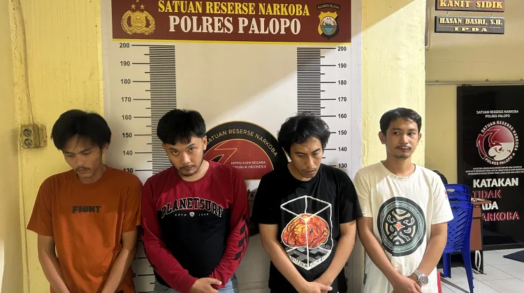 Selama Agustus 2026, Satresnarkoba Polres Palopo Ungkap 8 Kasus, 13 Orang Diamankan