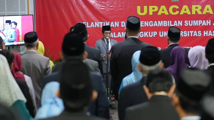 Lantik 110 Pejabat, Rektor Unhas Tekankan Kinerja dan Kolaborasi Pejabat Baru