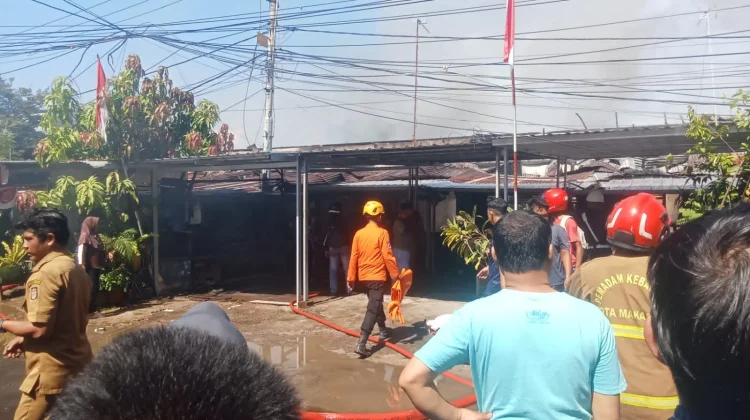 Sebanyak 19 Rumah Hangus dalam Insiden Kebakaran di Asrama TNI Mattoangin