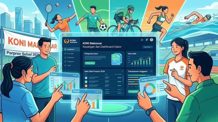 KONI Makassar Perkuat Transparansi Anggaran lewat Aplikasi