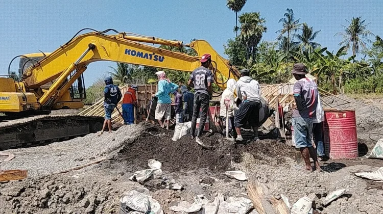 Pembangunan Jembatan Sungai Jatia Dikebut
