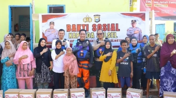 HUT Polwan, Polda Sulsel Peduli Warga Pulau