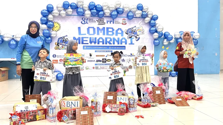 Altair Barani Jadi Juara Lomba Mewarnai RRI Fest 2026 RRI Makassar