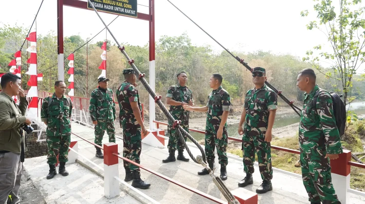 Kasdam XIV/Hasanuddin Pastikan Jembatan Garuda Dapat Dimanfaatkan Masyarakat