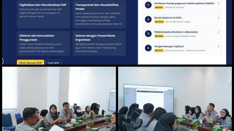 Kemenkum Sulsel Evaluasi Standar Operasional Prosedur Semester II