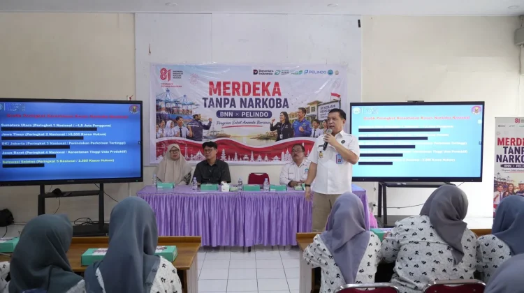 Pelindo dan BNN Edukasi Pelajar Makassar Antinarkoba