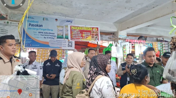 Satgas Pangan Pantau Harga Beras dan Stok di Sidrap