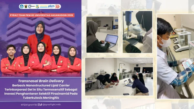 Mahasiswa Farmasi Unhas Kembangkan Inovasi Penghantaran Pirazinamid ke Otak