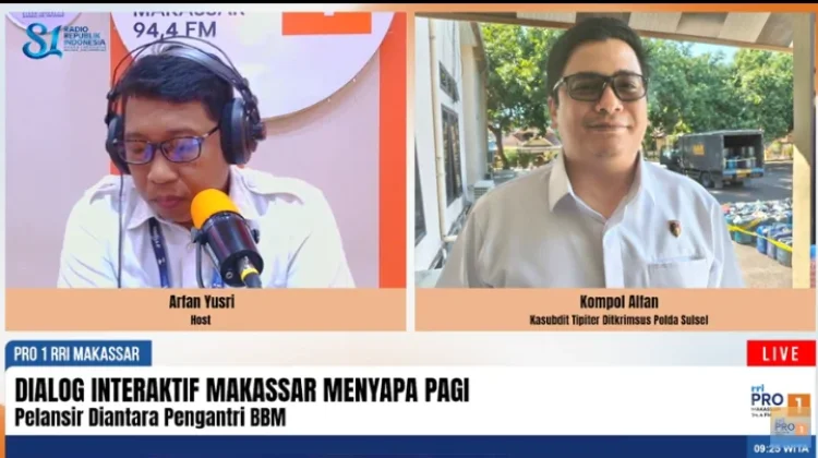 Polda Sulsel Awasi Pelansir ditengah Antrean BBM