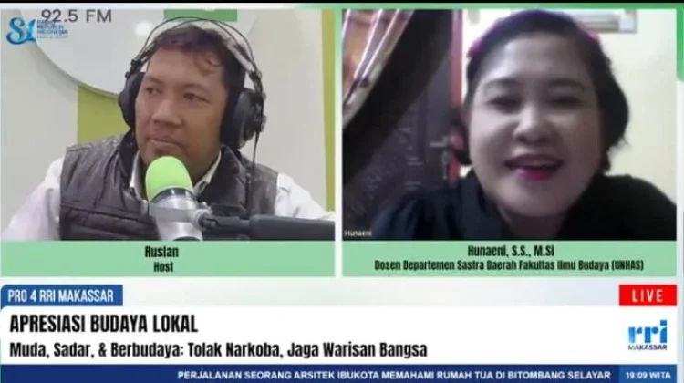 Dosen FIB Unhas : Budaya Jadi Benteng Generasi Muda dari Narkoba