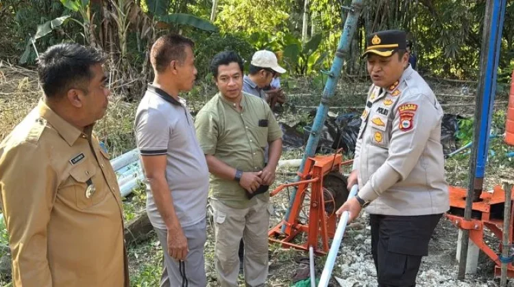 Hadapi Kekeringan, Polres Kepulauan Selayar Bangun Sumur Bor di Dua Lokasi