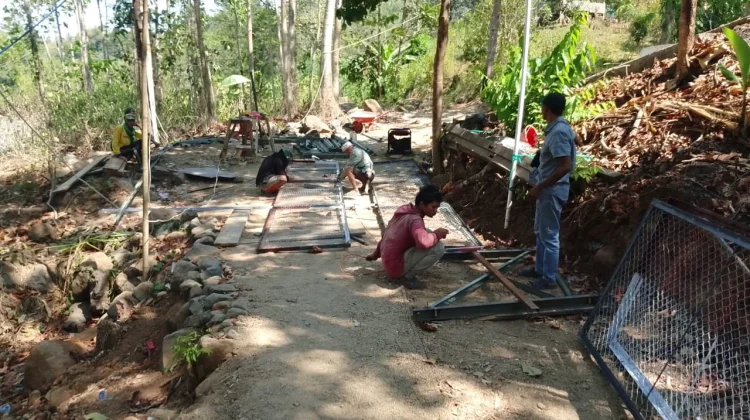 Jembatan Gantung Buakkang Gowa Capai Progres 90 Persen