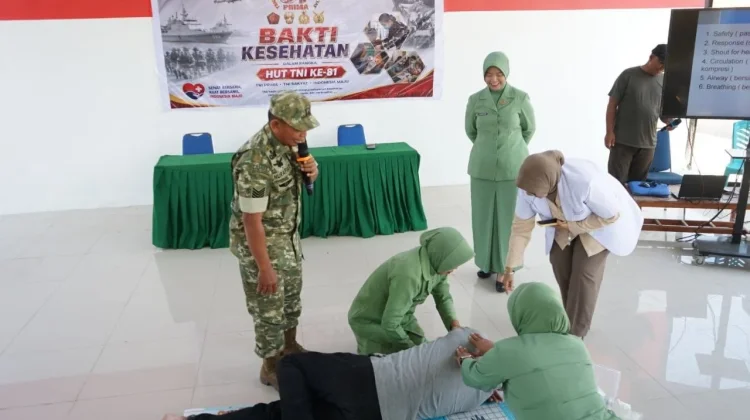 Sambut HUT TNI ke-81, Kodim Gowa Gelar Bakti Kesehatan