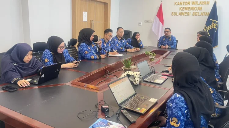 Kemenkum Sulsel Gelar Pemantauan Manajemen Risiko Triwulan III