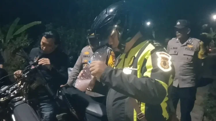 Cipkon Malam Minggu, Polsek Mandai Sisir Barambang dan Amankan Sejumlah Motor