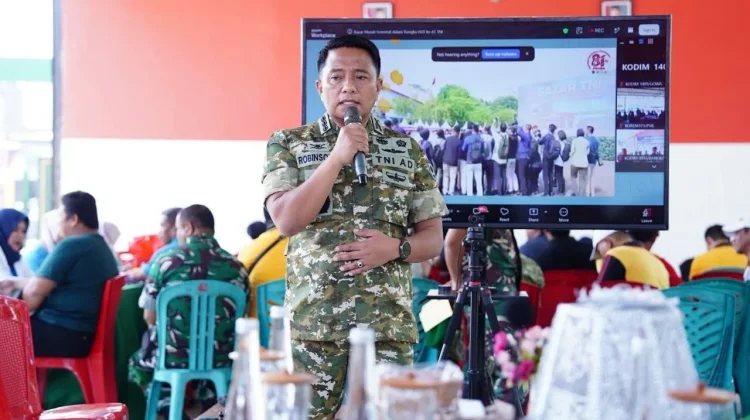 HUT TNI ke-81, Kodim Gowa Gelar Bazar dan Bakti Kesehatan