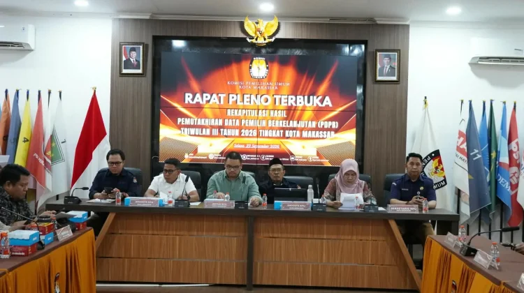 KPU Makassar Tetapkan 1,087.730 Juta Pemilih Berkelanjutan