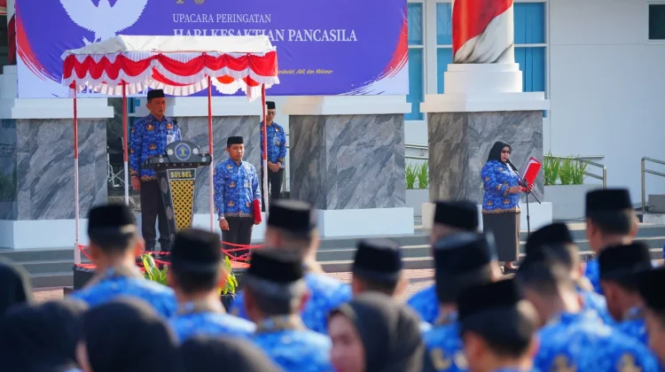 Peringati Hari Kesaktian Pancasila, Kemenkum Sulsel Teguhkan Nilai Pancasila