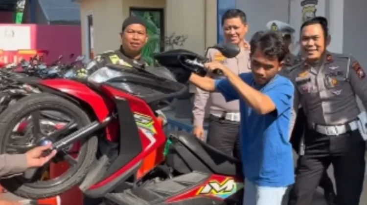 Polrestabes Makassar Amankan Pelaku Freestyle Motor yang Viral di Medsos