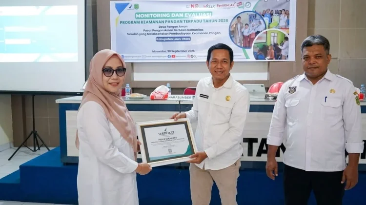 Pasar Rakyat Sukamaju Jadi Teladan, Terima Penghargaan Keamanan Pangan dari BPOM
