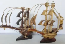 Warga Binaan Rutan Selayar Sulap Batok Kelapa Jadi Miniatur Perahu Phinisi
